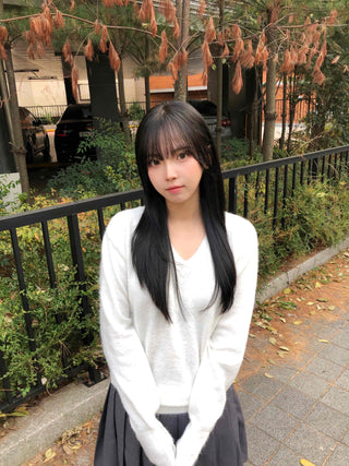 Cozy Fit V-Neck Wool Knit