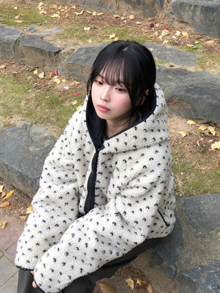 Cozy Mini Dot Color Block Fleece