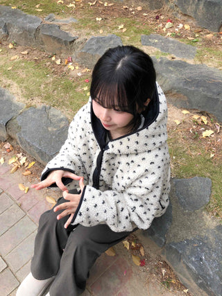 Cozy Mini Dot Color Block Fleece