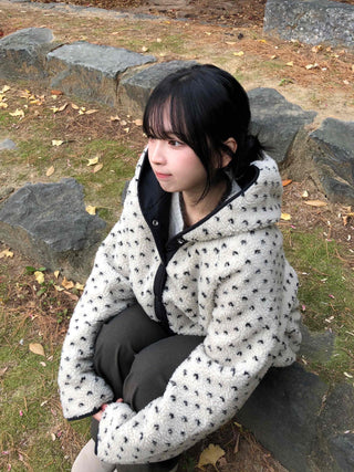 Cozy Mini Dot Color Block Fleece