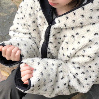 Cozy Mini Dot Color Block Fleece