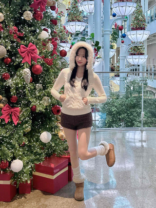 Bodley Mohair High-Waisted Shorts