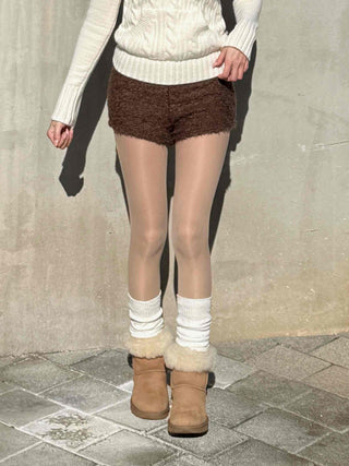 Bodley Mohair High-Waisted Shorts
