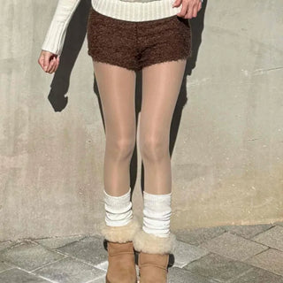 Bodley Mohair High-Waisted Shorts
