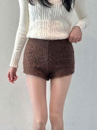 Bodley Mohair High-Waisted Shorts