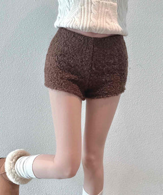 Bodley Mohair High-Waisted Shorts