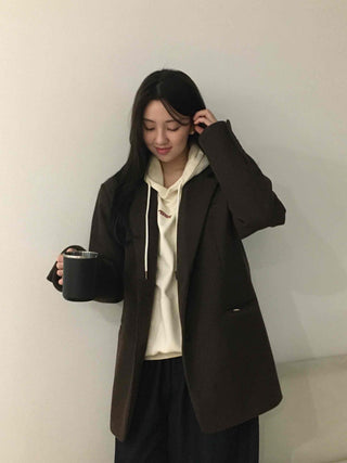 Minimal Autumn Wool Jacket