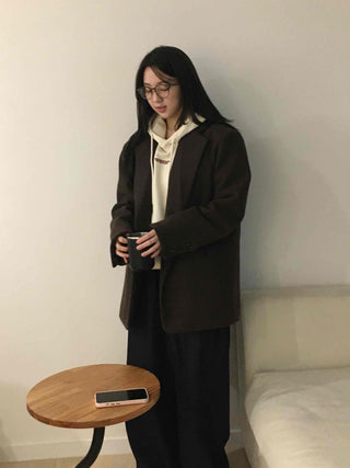 Minimal Autumn Wool Jacket