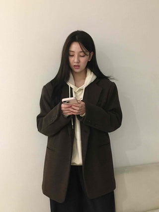 Minimal Autumn Wool Jacket