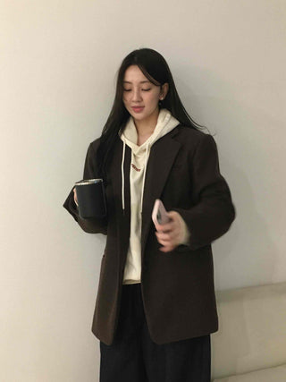 Minimal Autumn Wool Jacket