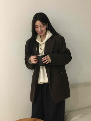 Minimal Autumn Wool Jacket