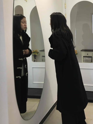 Oversized Hooded Long Duffle Coat