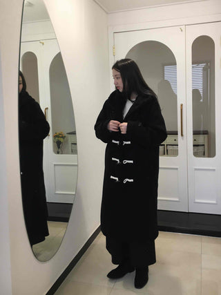 Oversized Hooded Long Duffle Coat