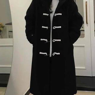 Oversized Hooded Long Duffle Coat