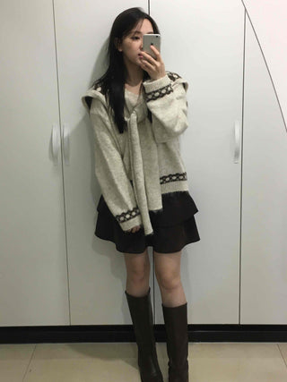 Flare Tiered A-Line Mini Skirt