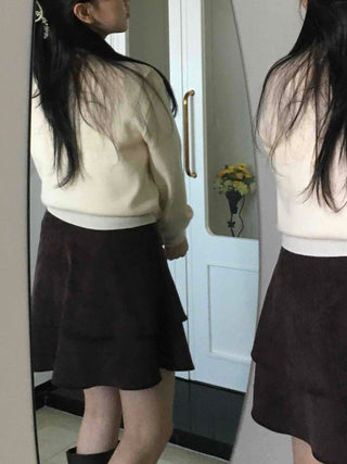 Flare Tiered A-Line Mini Skirt
