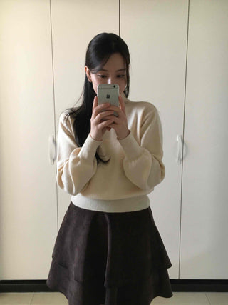 Flare Tiered A-Line Mini Skirt