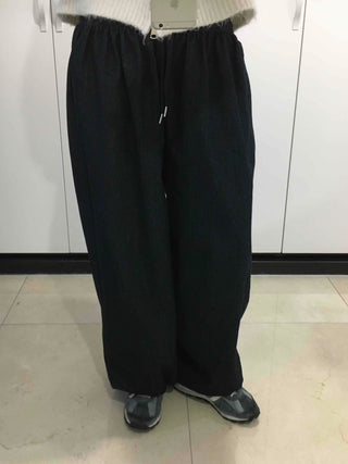 Non-Faded Loose Fit Straight Raw Denim Pants