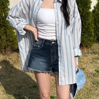 Sorry, oversized striped balloon shirt