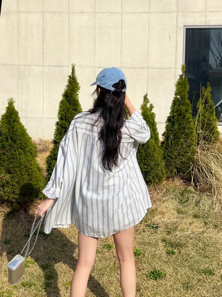 Sorry, oversized striped balloon shirt