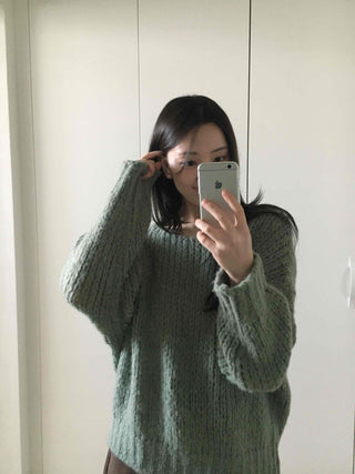 Cozy Boat Neck Loose Fit Knit