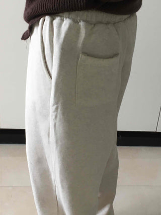 Soft Brushed Loose Fit Elastic Waist Wide Pants