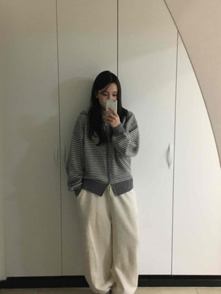 Soft Brushed Loose Fit Elastic Waist Wide Pants