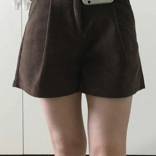 Daily Loose Fit Elastic Corduroy Shorts
