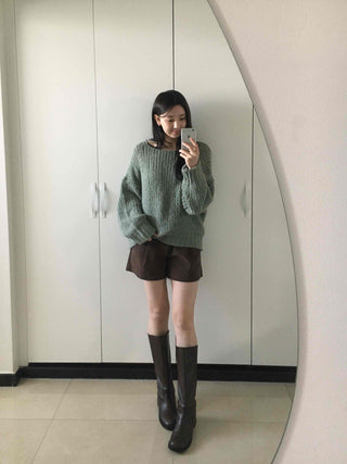 Daily Loose Fit Elastic Corduroy Shorts