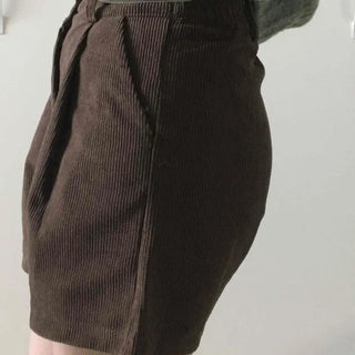 Daily Loose Fit Elastic Corduroy Shorts