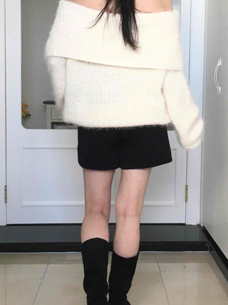 Soft Touch Fluffy Brushed Knit Shorts