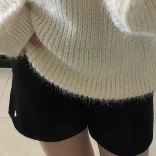 Soft Touch Fluffy Brushed Knit Shorts