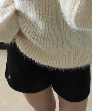 Soft Touch Fluffy Brushed Knit Shorts