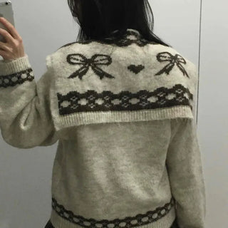 Lovely Color-Blocked Line Shawl Knit