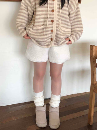 Cozy Teddy Bear Mini Shorts