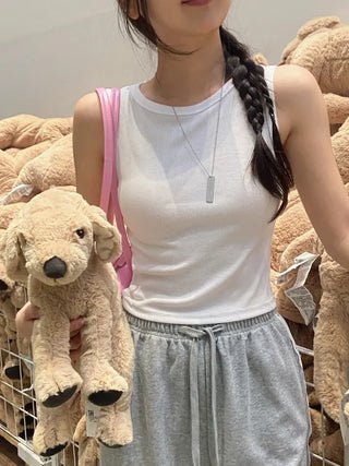 Labo Basic Cropped Ribbed Sleeveless