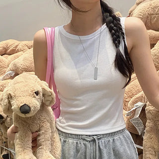 Labo Basic Cropped Ribbed Sleeveless