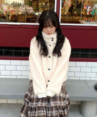 High-neck Lovely Fleece Jacket