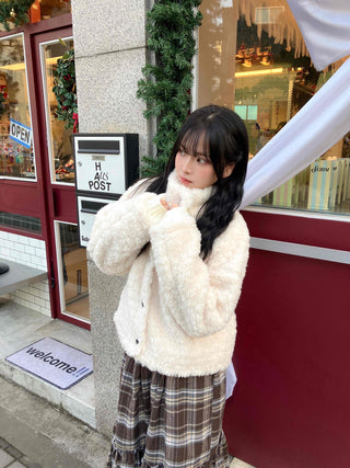 High-neck Lovely Fleece Jacket