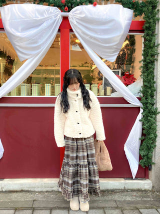 High-neck Lovely Fleece Jacket