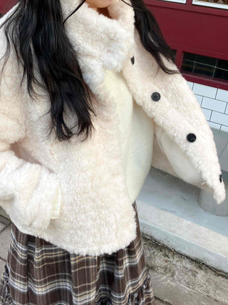 High-neck Lovely Fleece Jacket
