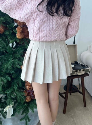 French Tennis Pleated Mini Skirt