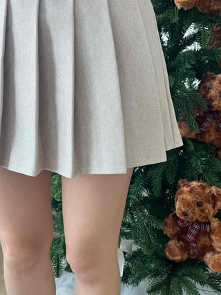French Tennis Pleated Mini Skirt