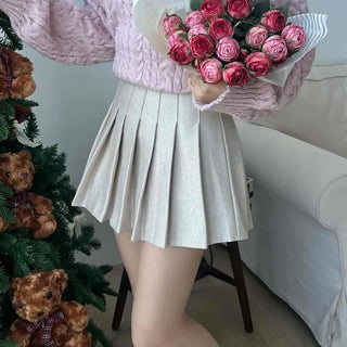 French Tennis Pleated Mini Skirt