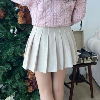 French Tennis Pleated Mini Skirt