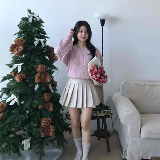 French Tennis Pleated Mini Skirt