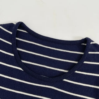 Seno U-neck Crop Slit Knit