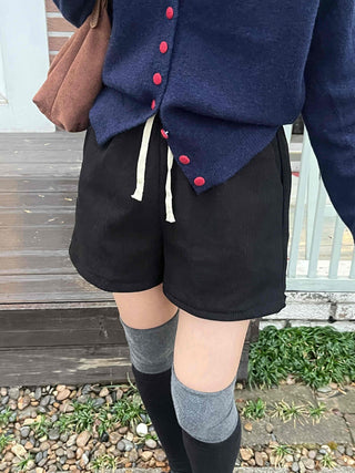 Basic Minimal High-Waisted Wide Shorts