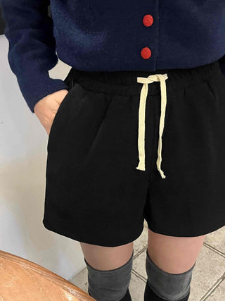 Basic Minimal High-Waisted Wide Shorts
