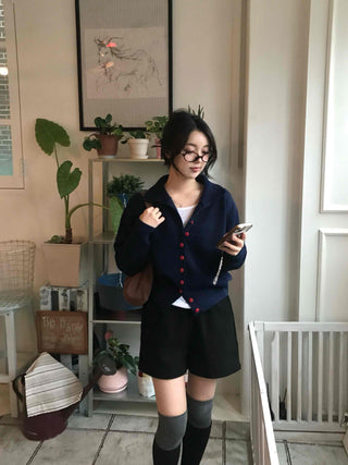 Basic Minimal High-Waisted Wide Shorts